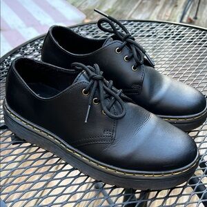 Dr. Martens Black Leather Zavalalo Oxfords